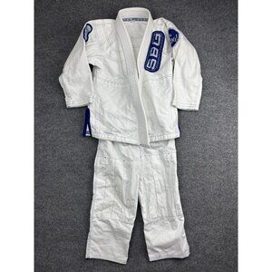 SBG BJJ Gi Set Youth Kids C1 White Blue Straight Blast Gym Jiu Jitsu Uniform